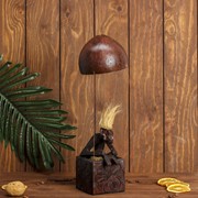 Сувенир дерево “Абориген на воздушном шаре“ 30х10х10 см фотография