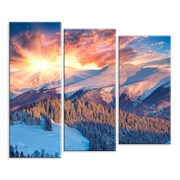 Картина Горы под снегом фото