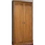 Шкаф плательный для одежды двухстворчатый Элбург БМ-1441, фасад - массив дуба фотография