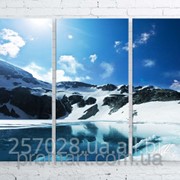 Модульна картина на полотні Гірське озеро код КМ100150-085 фотография