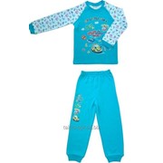Пижама для мальчиков ИНТЕРЛОК голубая фото