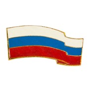 Уголок флаг на берет РФ малый фото