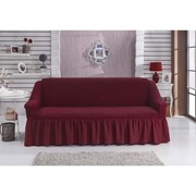 Чехол для дивана BULSAN двухместный, цвет бордовый фото