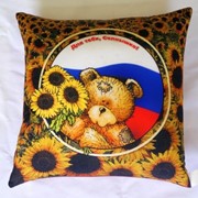 Антистрессовая подушка “Букеты“ 15*15 фото