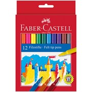 Фломастеры Faber-Castell Фломастеры 12цв "Faber-Castell" смываемые