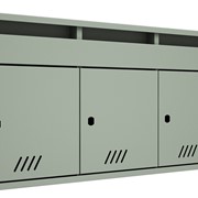 Горизонтальный почтовый ящик Агат-Э-3, серый фото