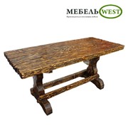 Деревянные столы под старину, мебель на заказ фото