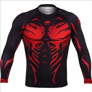 Рашгард VENUM SHADOW HUNTER RASH GUARD - BLACK/RED фото