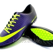 Футбольные сороконожки Nike Mercurial Victory Turf Purple/Volt фото