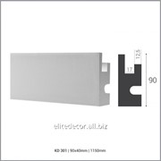 Карниз KD301 для скрытого LED освещения. Материал: полистирол (PS) с защитным покрытием из мраморной пудры и акрилового полимера, коллекция: Tesori D-Series