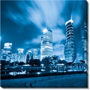 Модульная картина Ночной город_2, Неизвестен фото