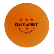 Шарик для настольного тенниса CLiff 40мм, Оранжевый фото