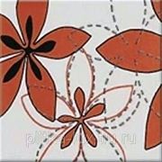 Декор Aplaus flower czerwony 1 centro 100x100 мм Opoczno фотография
