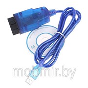 USB автомобильный диагностический кабель сканер VAG-COM KKL для 409,1 AUDI Volkswagen и т.п. OBD2 OBDII + диск фото