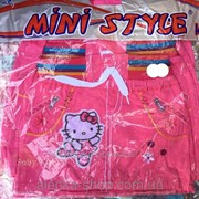 Детская джинсовая юбка Китти на 1-4 года розовая, код товара 254163429