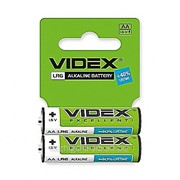 Батарейки Videx LR6/AA shrink card 2шт