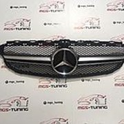 Решётка Mercedes C-class w205 C63 Matte Chrome (под камеру) фото