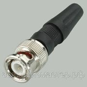 Разъем BNC `шт` пластик на кабель RG-58, RG-59, RG-6 фотография