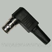 Разъем BNC `гн` угловой пластик на кабель RG-58, RG-59, RG-6 фото