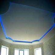Двухуровневый потолок, с подсветкой. 22 фото