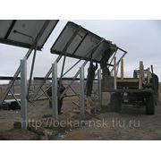 Стойка крепления и монтажа солнечных модулей, размером 3х6 с фундаментом фото