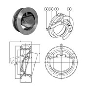 Клапаны обратные из нержавеющей стали Orbinox серии RM с поворотным диском DN 40–900 мм*, PN 1,0/4,0 МПа фото