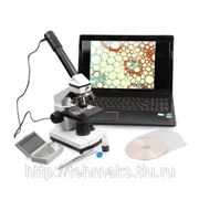 Микроскоп школьный Микромед 40х-1024х с видеоокуляром в кейсе фото