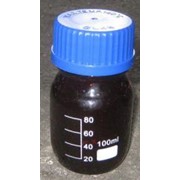 Бутыль для реактивов из темного стекла с делениями 100 мл