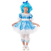 Карнавальный костюм для детей Пуговка Сказочная кукла Мальвина детский, 28 (110 см) фото