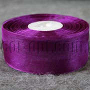 Лента органза фиолетовая 4 см 50ярд арт.35 6339 фото