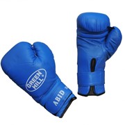Перчатки Abid BGA-2024 Синие 16 oz бокс. кож.