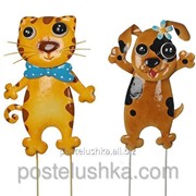 Садовая фигура Greenware декоративная Кот и Пес, комплект из 2-х шт 172372 фото