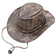Ковбойская шляпа. Австралийский стиль,кожа №10