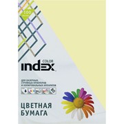 Бумага офисная Index Color, А4, 100 л, желтый, 80 г фото