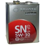 TOYOTA 5W-30 SN/CF (4л) моторное масло для бензиновых и дизельных (Япония) двигателей фото