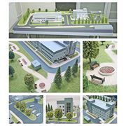 Архитектурный макет больницы