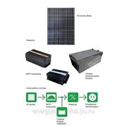 Комплект солнечной станции 2 кВт с модулями QSOLAR 240 Вт (защищенная от климатических условий) фото