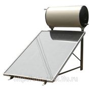 Термосифонный солнечный водонагреватель плоская панель 100 литров фото
