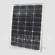Солнечная батарея 50 Вт Ватт ФСМ-50 монокристаллическая фото