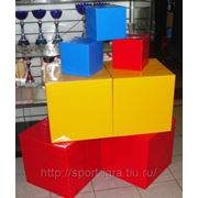 Куб цветной 40 см фанера