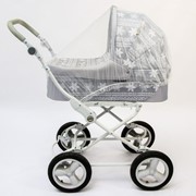 Универсальная москитная сетка на детскую коляску, цвет белый фото