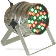 Involight SUPERSPOT250 - LED прожектор PAR64, хром,короткий, RGB 36, DMX, M/S, встр. прогр, зв. аним