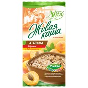 Каша живая Vita 4 злака быстрого приготовления с абрикосом, витаминами