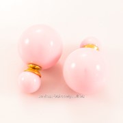 Серьги — шарики ''Dior'' (розовые) 216552(4)