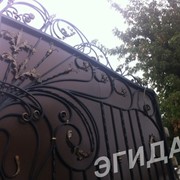 Ворота с художественной ковкой 35 фото