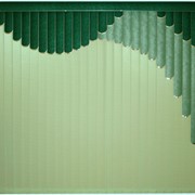 Вертикальные жалюзи тканевые Челси салат, арт. 7614 (Ткани КНР) фото