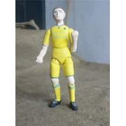 Авторская фарфоровая кукла-футболист, раскрашены под форму участников Евро 2012