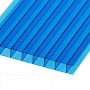 Сотовый поликарбонат SOTALUX Синий 6 мм (2,1*12 м) фотография