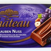 Шоколад "Cheteau" Германия Trauben Nuss молочный с изюмом и орехом