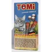 Лакомство-соус Tomi для кошек лосось и инулин 8 шт. по 15 гр.